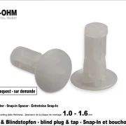 Nylon Schnapphut und Blindstopfen-Länge 16mm
