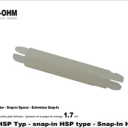 Snap-In en nylon HSP-19mm longeur