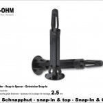 Polyamid Snap-In mit Schnapphut-Länge 05mm