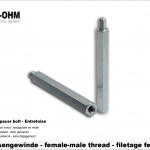 Sechskantbolzen Stahl verzinkt-Länge 15mm