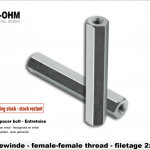 Sechskantbolzen Stahl verzinkt-Länge 25mm